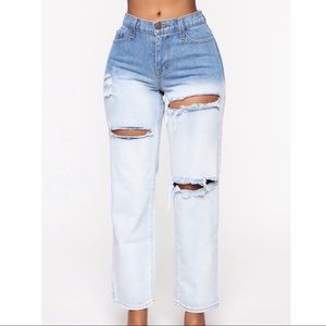 distressed fashion nova jeans